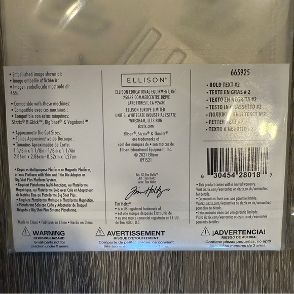 Sizzix Thinlits Die Set of 3 - Picture 6 of 6